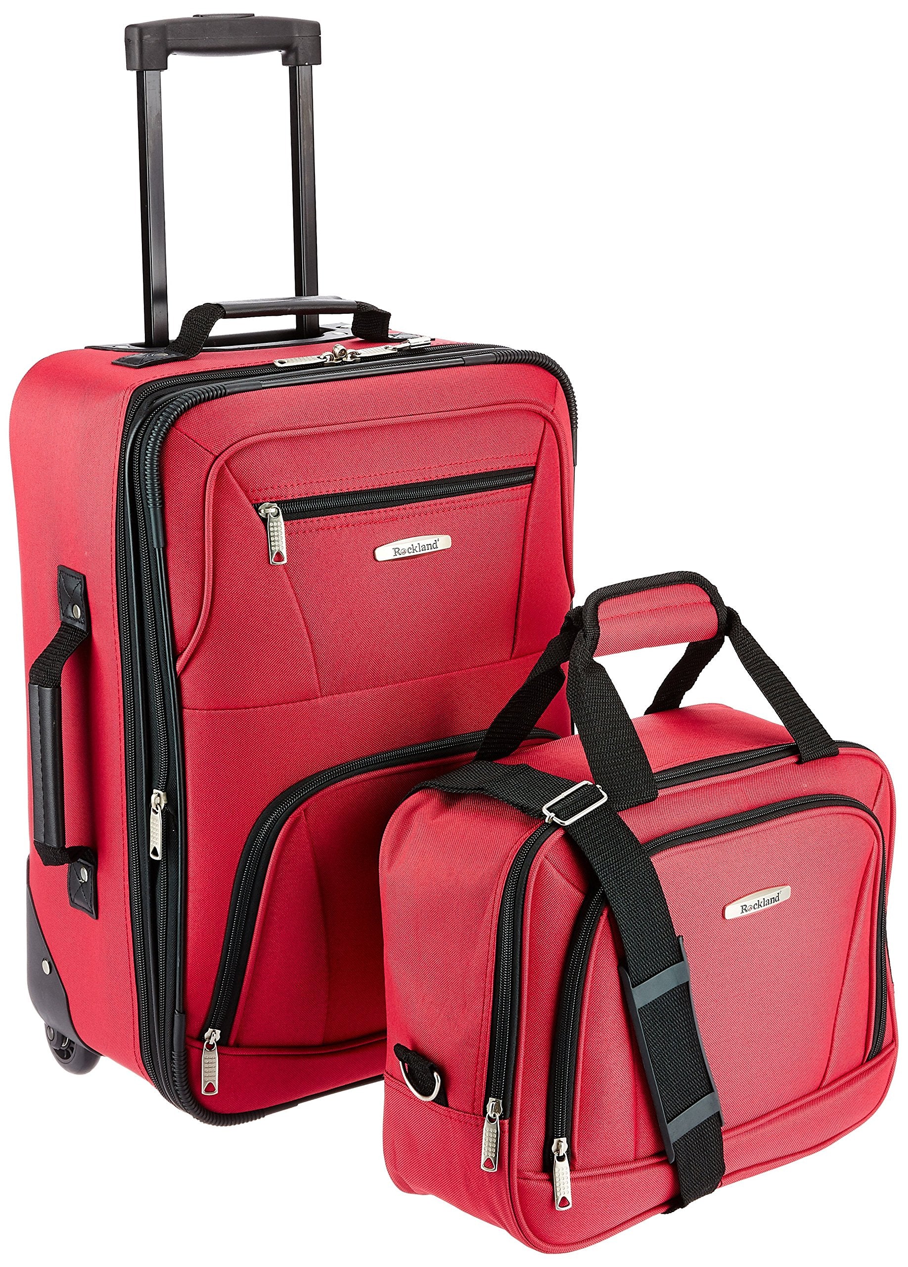 Rockland Expandable Dot Luggage Set - 2 Piece -  by Handbags Specialist Headquarter | Available at Handbags Specialist Headquarter