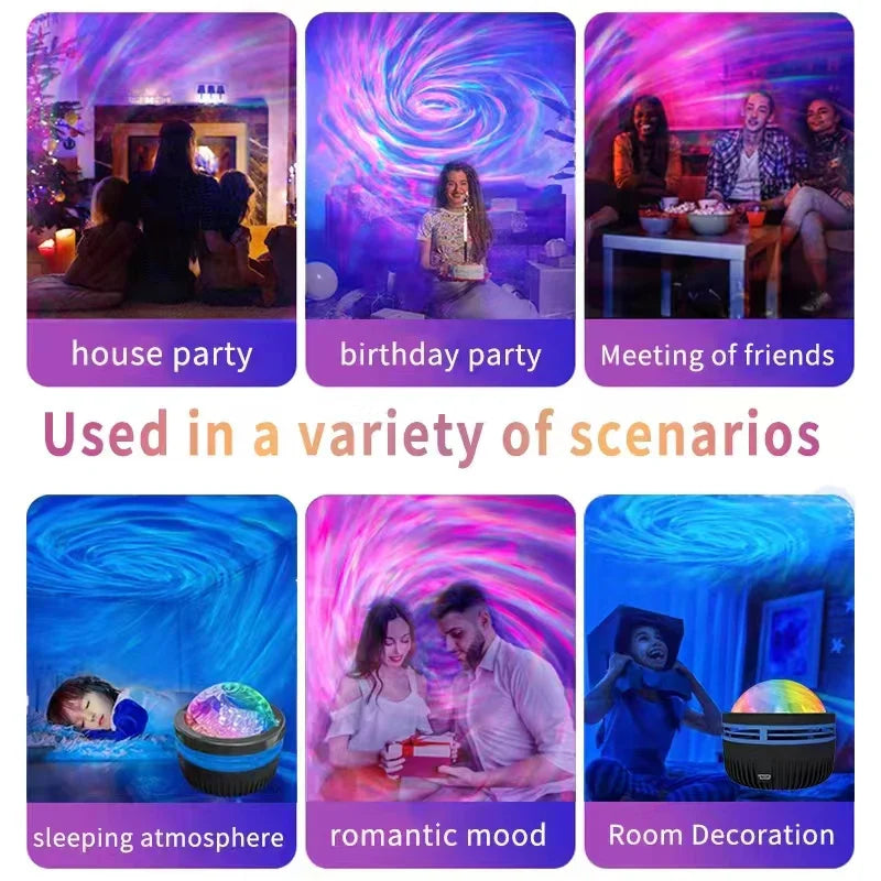 LED Galaxy Projector - Colorful Sky Night Light for Kids' Room -  by New Fashion Home Store | Available at Handbags Specialist Headquarter