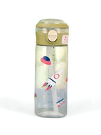 AstroDrip - 560 ml Water Bottle for Kids with Straw | BPA-Free & Non-Toxic | Fun UFO & Rocket Cartoon Print | Leak-Proof School & Travel Bottle for Boys & Girls NOV6328. - Water Bottles by Yoga Gym Dropshipping Store | Available at Handbags Specialist Headquarter