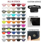 New Lulu Waterproof Nylon Fanny Pack Chest Bag Purse for Women Girl Waist Bag Crossbody Cute Belt Sport Messenger Bag - Crossbody Bag by Handbags Specialist Headquarter | Available at Handbags Specialist Headquarter