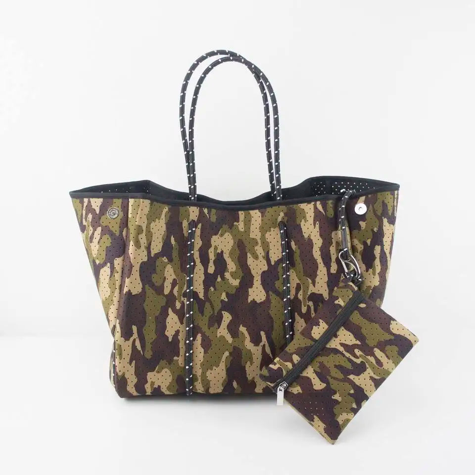 Hot Selling Women Handbags Ladies Perforated Carrying Sea Neoprene Beach Handbag Summer Neoprene Bags for Women - Handbags by Handbags Specialist Headquarter | Available at Handbags Specialist Headquarter