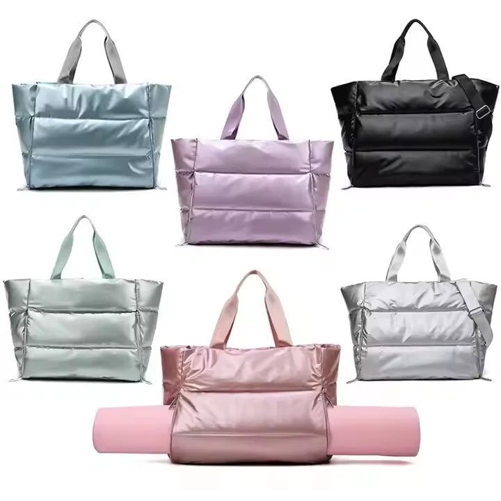 Best Selling Fluffy Soft Cotton Padded Quilted Crossbody Bag Women Puffy Handbag -  by Handbags Specialist Headquarter | Available at Handbags Specialist Headquarter
