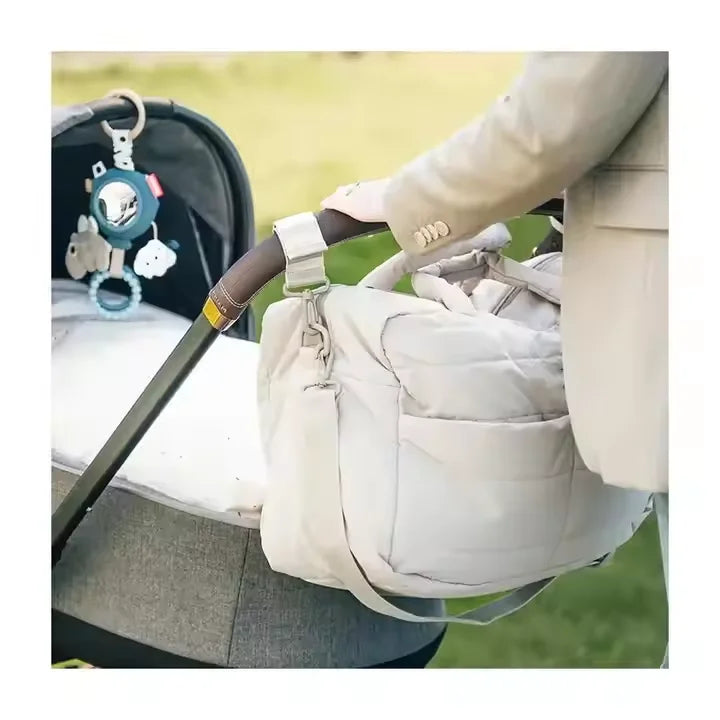 Best Selling Fluffy Soft Cotton Padded Quilted Crossbody Bag Women Puffy Handbag -  by Handbags Specialist Headquarter | Available at Handbags Specialist Headquarter