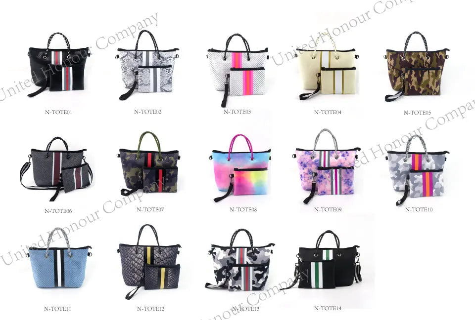 Hot Selling Women Handbags Ladies Perforated Carrying Sea Neoprene Beach Handbag Summer Neoprene Bags for Women - Handbags by Handbags Specialist Headquarter | Available at Handbags Specialist Headquarter