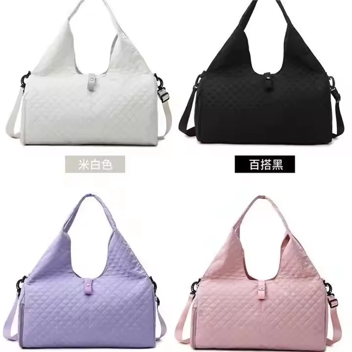 Best Selling Fluffy Soft Cotton Padded Quilted Crossbody Bag Women Puffy Handbag -  by Handbags Specialist Headquarter | Available at Handbags Specialist Headquarter