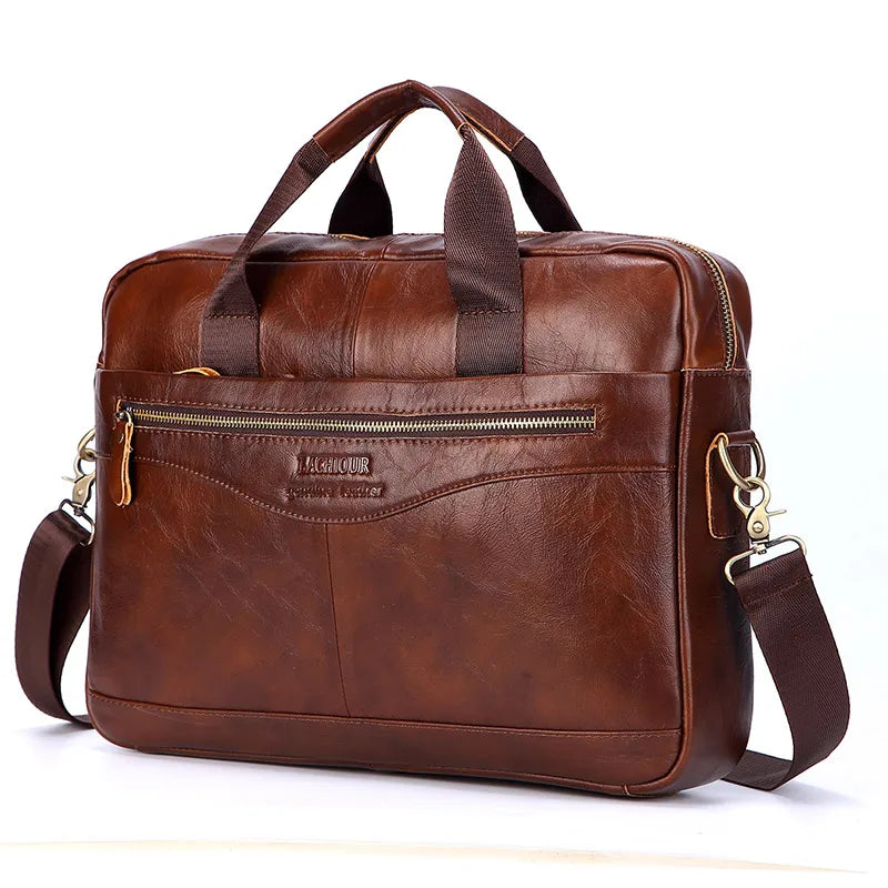 Men Genuine Leather Handbags Casual Leather Laptop Bags Male Business Travel Messenger Bags Men's Crossbody Shoulder Bag -  by LACHIOUR Store | Available at Handbags Specialist Headquarter