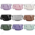 New Lulu Waterproof Nylon Fanny Pack Chest Bag Purse for Women Girl Waist Bag Crossbody Cute Belt Sport Messenger Bag - Crossbody Bag by Handbags Specialist Headquarter | Available at Handbags Specialist Headquarter