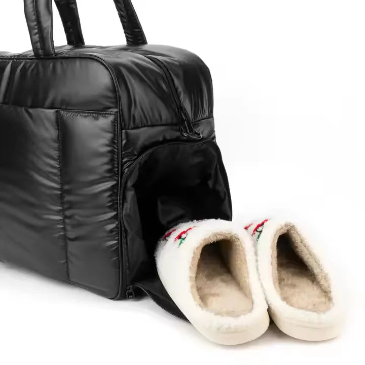 Best Selling Fluffy Soft Cotton Padded Quilted Crossbody Bag Women Puffy Handbag -  by Handbags Specialist Headquarter | Available at Handbags Specialist Headquarter