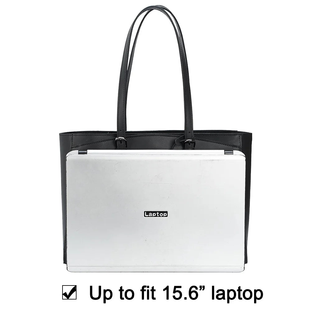 High Quality Fashion Design Unisex Black Napa Full Grain Leather Shoulder Bag Genuine Leather Tote Bag for Women Handbags - Tote Bag by Handbags Specialist Headquarter | Available at Handbags Specialist Headquarter