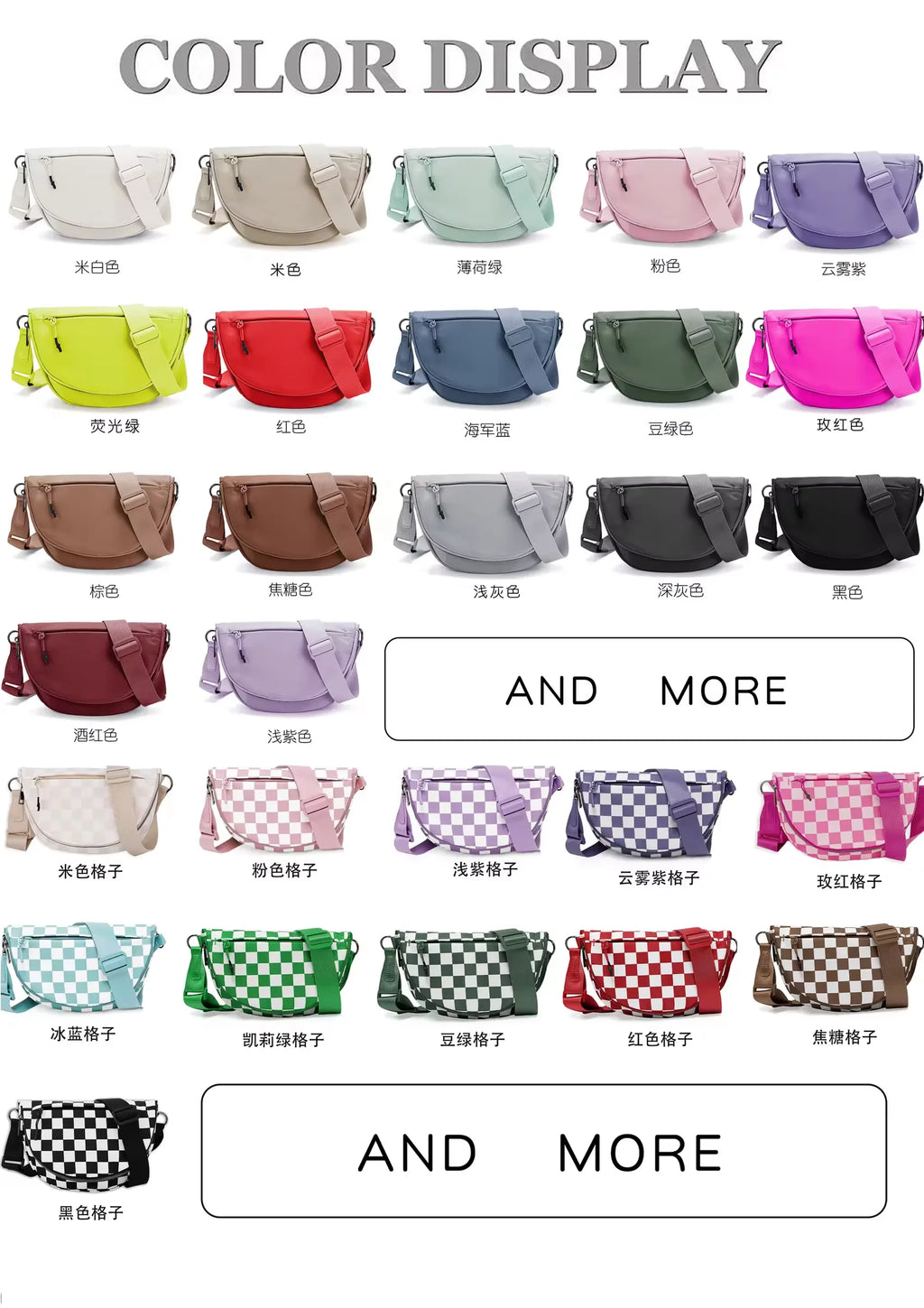 New Lulu Waterproof Nylon Fanny Pack Chest Bag Purse for Women Girl Waist Bag Crossbody Cute Belt Sport Messenger Bag - Crossbody Bag by Handbags Specialist Headquarter | Available at Handbags Specialist Headquarter
