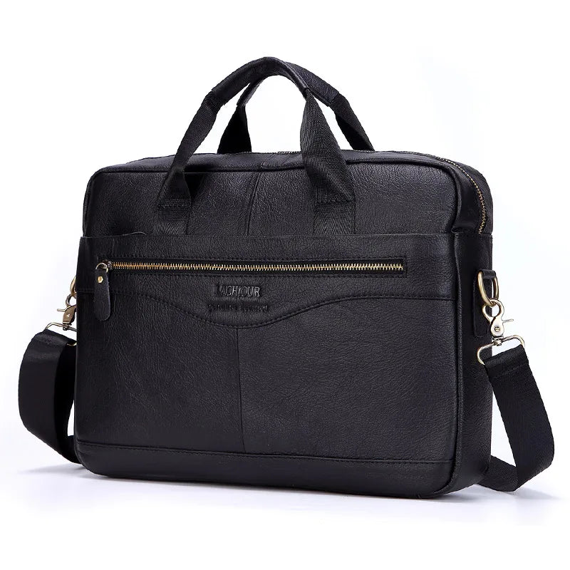 Men Genuine Leather Handbags Casual Leather Laptop Bags Male Business Travel Messenger Bags Men's Crossbody Shoulder Bag -  by LACHIOUR Store | Available at Handbags Specialist Headquarter