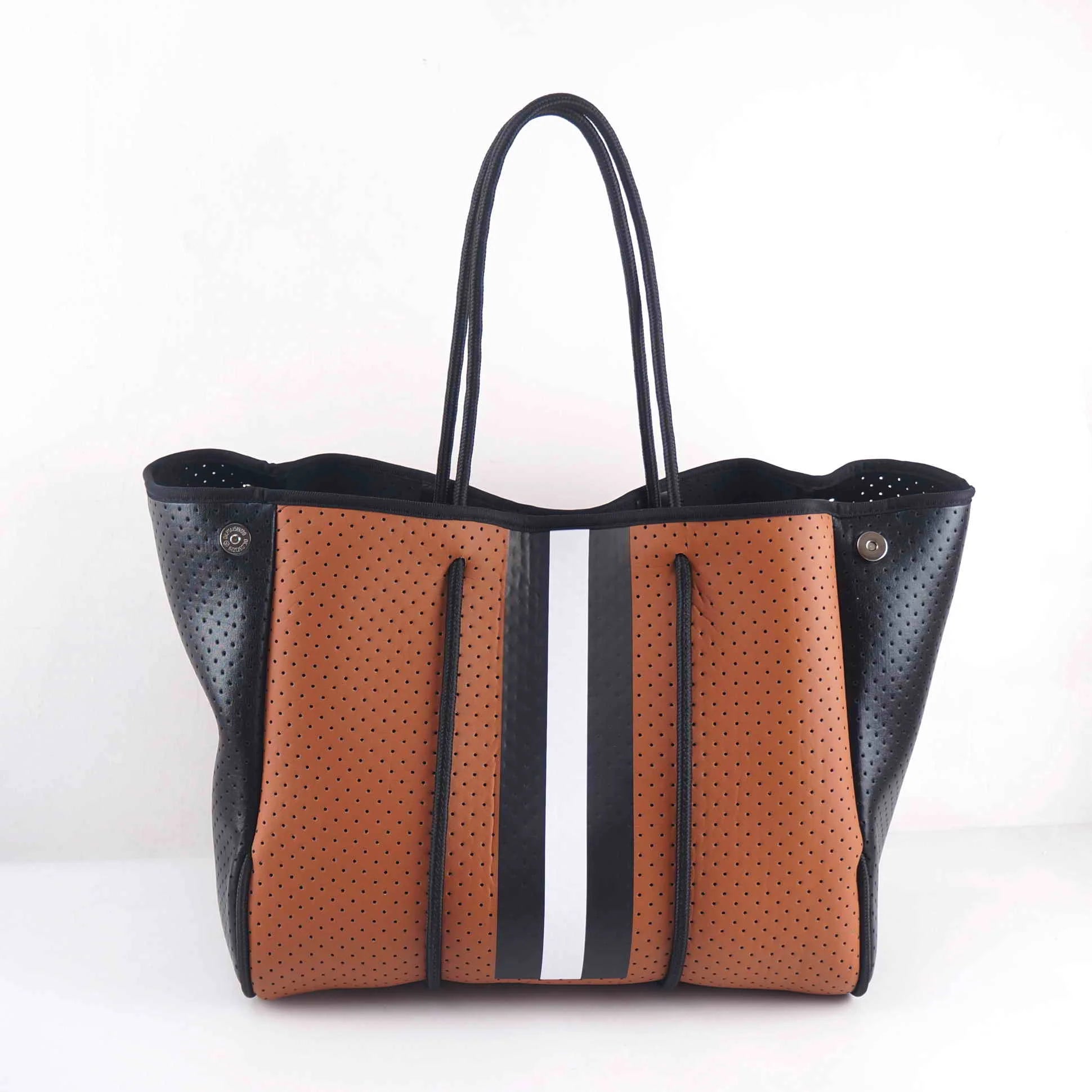 Hot Selling Women Handbags Ladies Perforated Carrying Sea Neoprene Beach Handbag Summer Neoprene Bags for Women - Handbags by Handbags Specialist Headquarter | Available at Handbags Specialist Headquarter