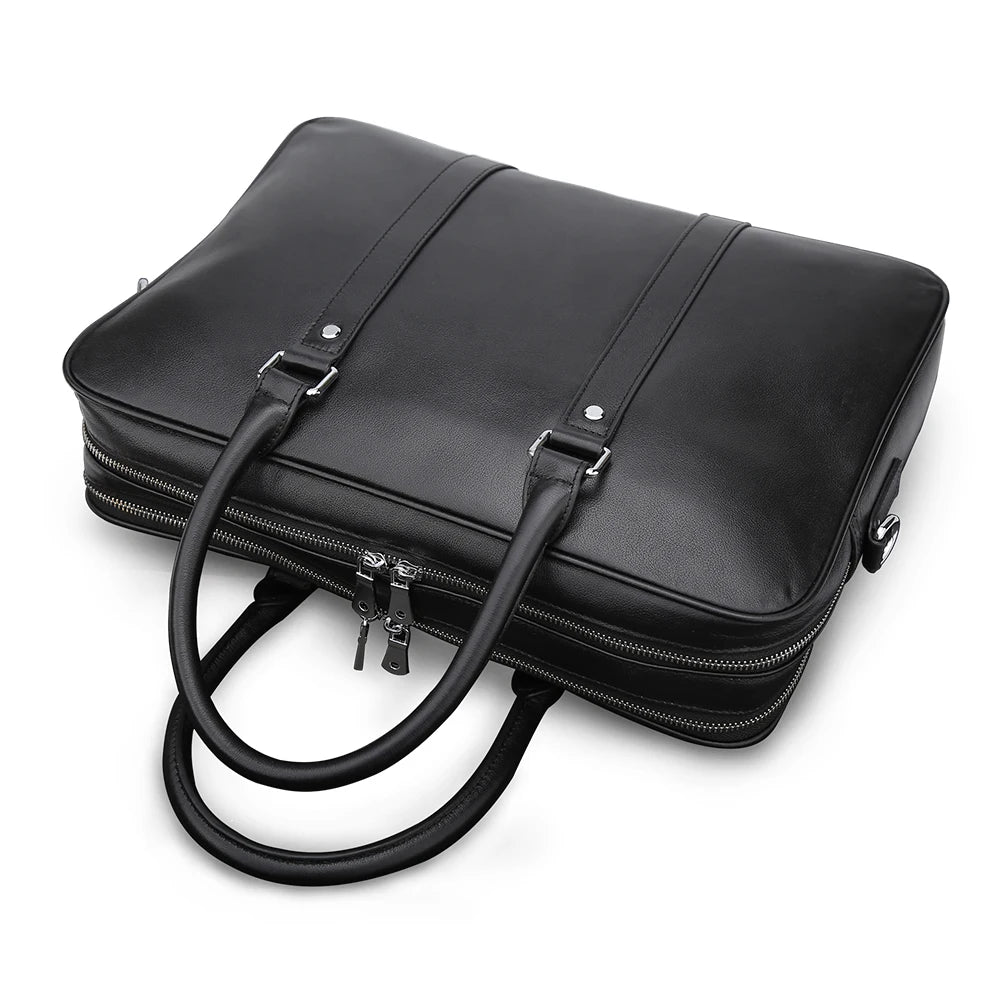 Factory Direct Sale Business Bag Leather Handbag Shoulder Bag Genuine Leather Briefcase Laptop Bag for Men Customization -  by Handbags Specialist Headquarter | Available at Handbags Specialist Headquarter