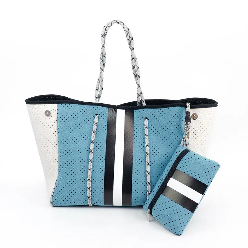 Hot Selling Women Handbags Ladies Perforated Carrying Sea Neoprene Beach Handbag Summer Neoprene Bags for Women - Handbags by Handbags Specialist Headquarter | Available at Handbags Specialist Headquarter