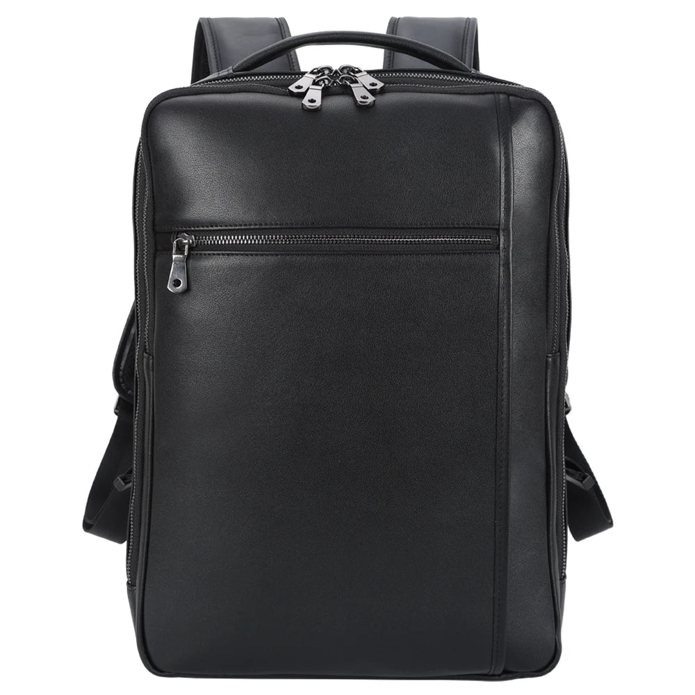 New Design Fashion Business Style Cowhide Computer Backpack Leather Stylish Laptop Bag High Quantity Leather Back Pack - Backpack Bags by Handbags Specialist Headquarter | Available at Handbags Specialist Headquarter