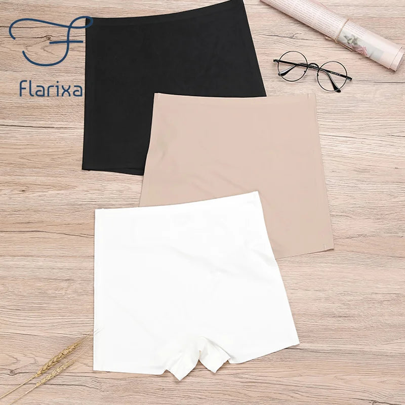 Flarixa Safety Pants High Waist Women's Shorts Under The Skirt Ice Silk Seamless Panties Breathable Boxer Briefs Cycling Shorts - Bottoms by Flarixa Official Store | Available at Handbags Specialist Headquarter
