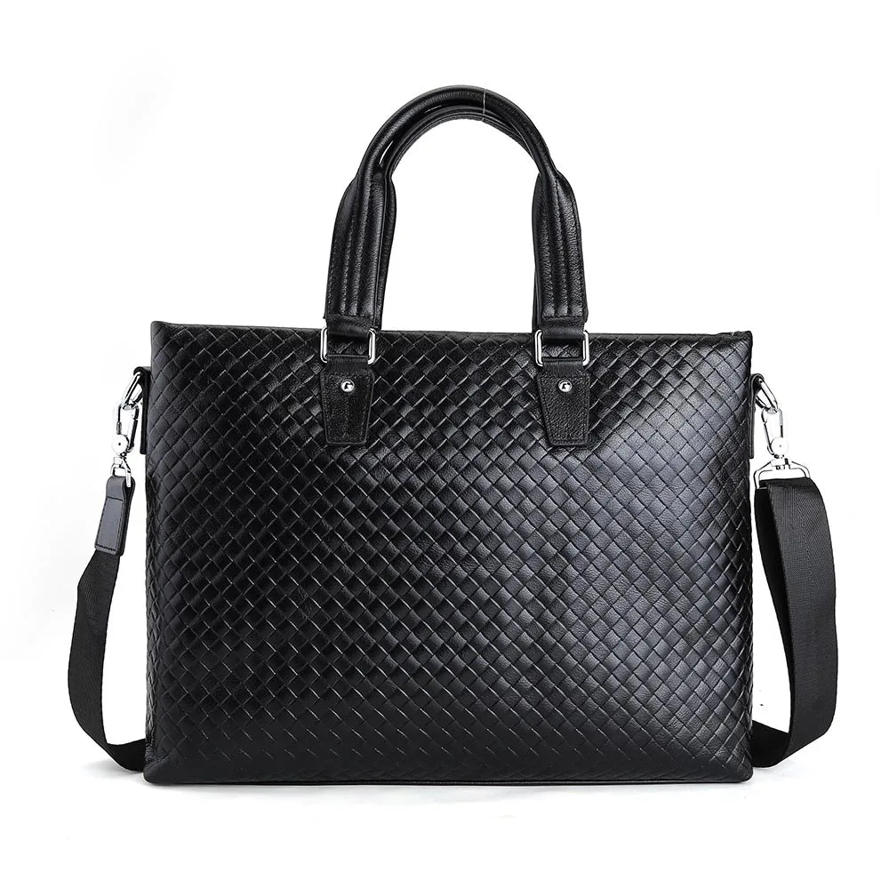 Leather Handbag Business Office Briefcase Genuine Leather Laptop Bag for Men - Handbags by Handbags Specialist Headquarter | Available at Handbags Specialist Headquarter