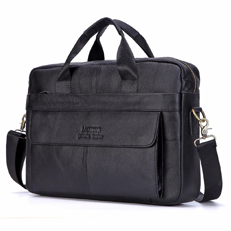 Men Genuine Leather Handbags Casual Leather Laptop Bags Male Business Travel Messenger Bags Men's Crossbody Shoulder Bag -  by LACHIOUR Store | Available at Handbags Specialist Headquarter