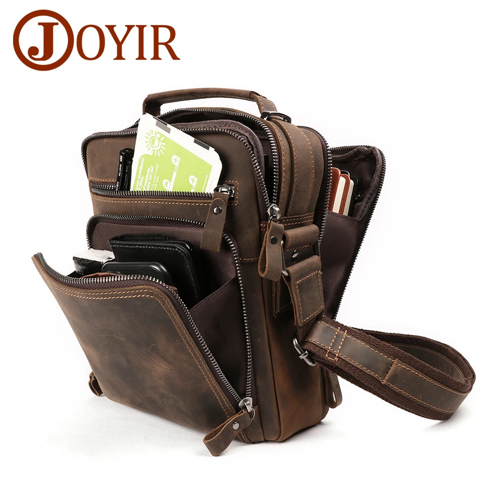 JOYIR New Genuine Leather Men Vintage Handbags Small Flap Men's Shoulder Bag Casual Office Messenger Bags Fashion Crossbody Bag -  by eprolo | Available at Handbags Specialist Headquarter