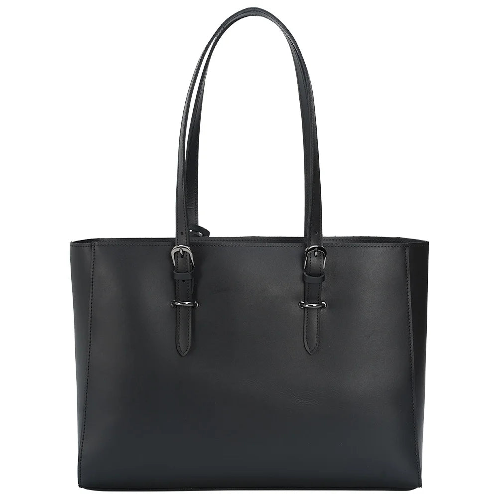 High Quality Fashion Design Unisex Black Napa Full Grain Leather Shoulder Bag Genuine Leather Tote Bag for Women Handbags - Tote Bag by Handbags Specialist Headquarter | Available at Handbags Specialist Headquarter
