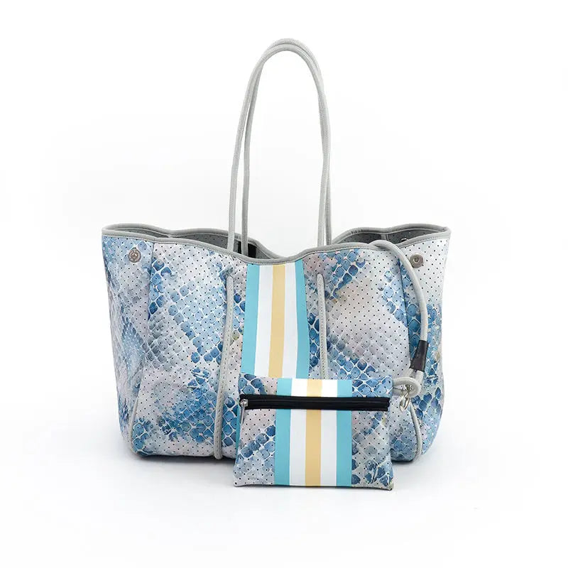 Hot Selling Women Handbags Ladies Perforated Carrying Sea Neoprene Beach Handbag Summer Neoprene Bags for Women - Handbags by Handbags Specialist Headquarter | Available at Handbags Specialist Headquarter