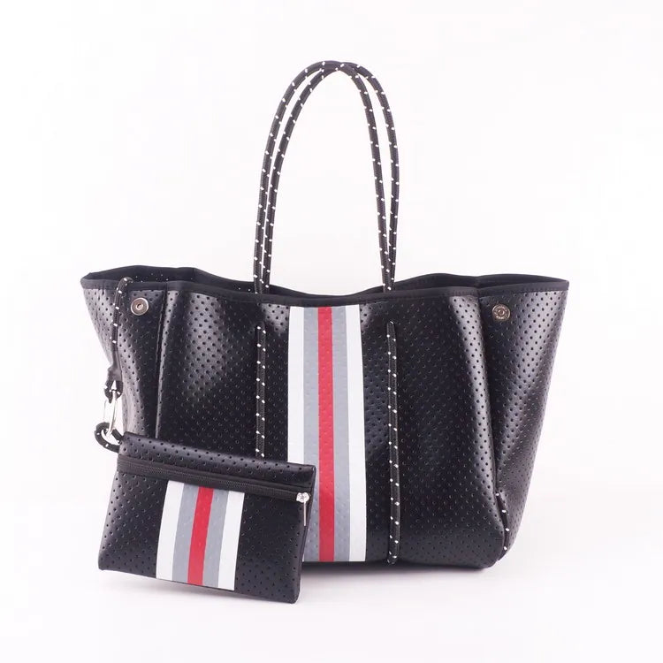 Hot Selling Women Handbags Ladies Perforated Carrying Sea Neoprene Beach Handbag Summer Neoprene Bags for Women - Handbags by Handbags Specialist Headquarter | Available at Handbags Specialist Headquarter