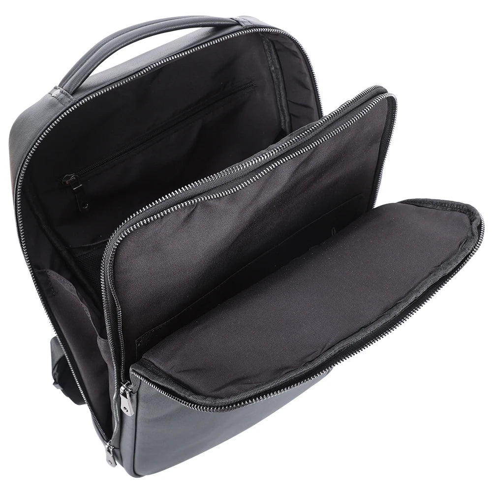 New Design Fashion Business Style Cowhide Computer Backpack Leather Stylish Laptop Bag High Quantity Leather Back Pack - Backpack Bags by Handbags Specialist Headquarter | Available at Handbags Specialist Headquarter