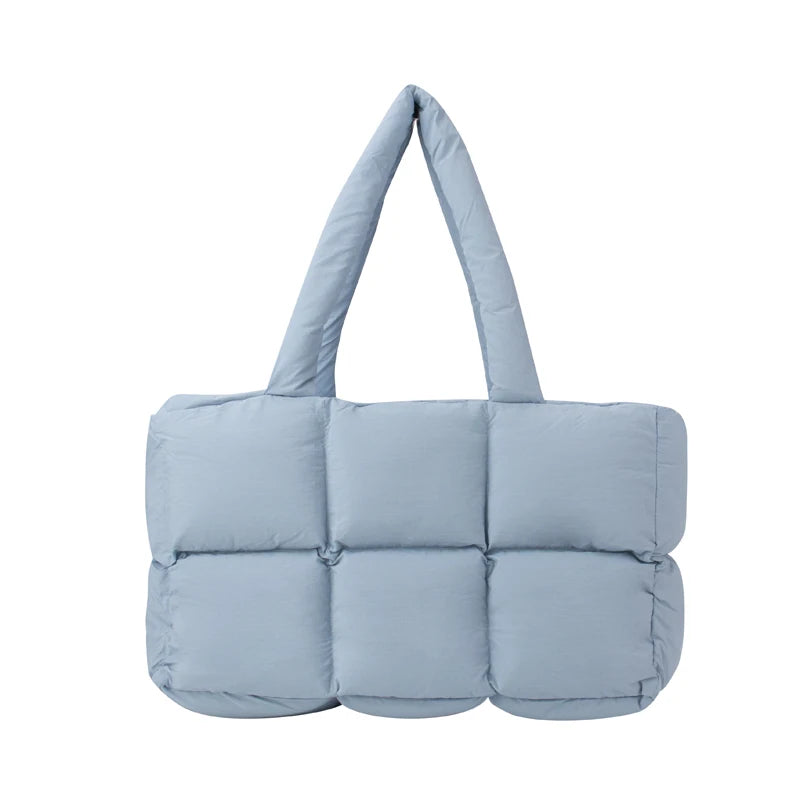 Best Selling Fluffy Soft Cotton Padded Quilted Crossbody Bag Women Puffy Handbag -  by Handbags Specialist Headquarter | Available at Handbags Specialist Headquarter