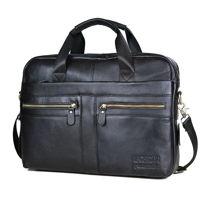 Men Genuine Leather Handbags Casual Leather Laptop Bags Male Business Travel Messenger Bags Men's Crossbody Shoulder Bag -  by LACHIOUR Store | Available at Handbags Specialist Headquarter