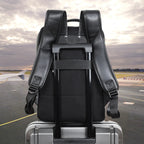 New Design Fashion Business Style Cowhide Computer Backpack Leather Stylish Laptop Bag High Quantity Leather Back Pack - Backpack Bags by Handbags Specialist Headquarter | Available at Handbags Specialist Headquarter