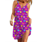 Women's Slip Dress Heart Shape Casual Beach Clothes Summer Woman  Seaside Skirt Streetwear Lady Soft Dresses Sleevesless Tops -  by Shop1103877602 Store | Available at Handbags Specialist Headquarter