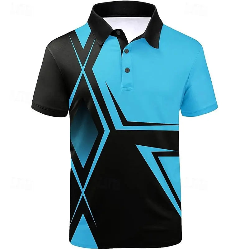 Hawaiian 3D Printed Polo Shirt - Men's Summer Casual - Polo Shirt by Handbags Specialist Headquarter | Available at Handbags Specialist Headquarter