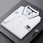 New Summer Korean Embroidered Polo Shirt Men's Luxury Top Casual Lapel Short Sleeve T-shirt Fashion Anti-wrinkle Men T Shirt - Men's Polo shirt by Handbags Specialist Headquarter | Available at Handbags Specialist Headquarter