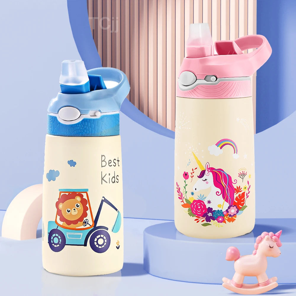 CuddleSip 400ML Kids Cartoon Thermo Bottle - Water Bottles by eprolo | Available at Handbags Specialist Headquarter