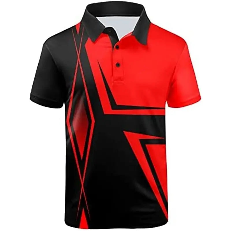 Hawaiian 3D Printed Polo Shirt - Men's Summer Casual - Polo Shirt by Handbags Specialist Headquarter | Available at Handbags Specialist Headquarter