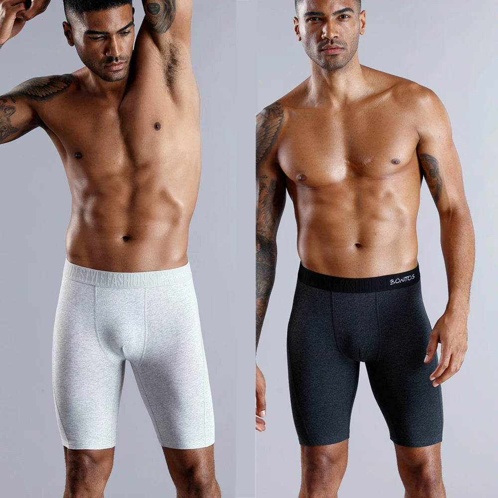 4pcs long boxers for men underwear plus size Men's panties sexy long leg underpants cotton Mens boxer shorts fashion male Trunk - Men's underwear by eprolo | Available at Handbags Specialist Headquarter