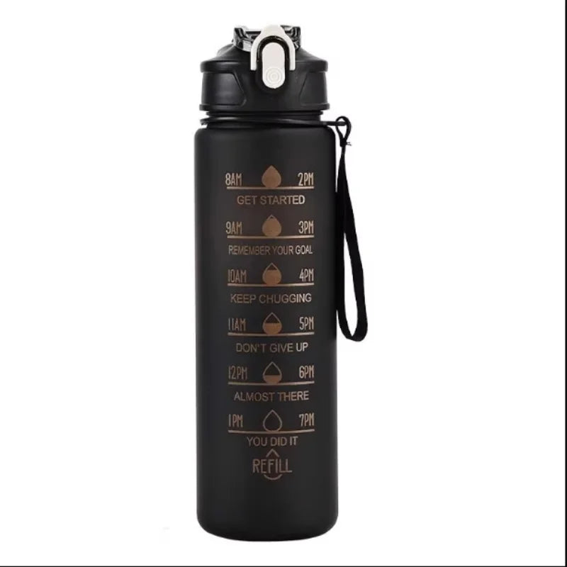 Sports Water Bottle with Time-Tracking Straw Leak Proof Locking Flip Cover for Easy Carry Ideal for Outdoor Adventures -  by eprolo | Available at Handbags Specialist Headquarter