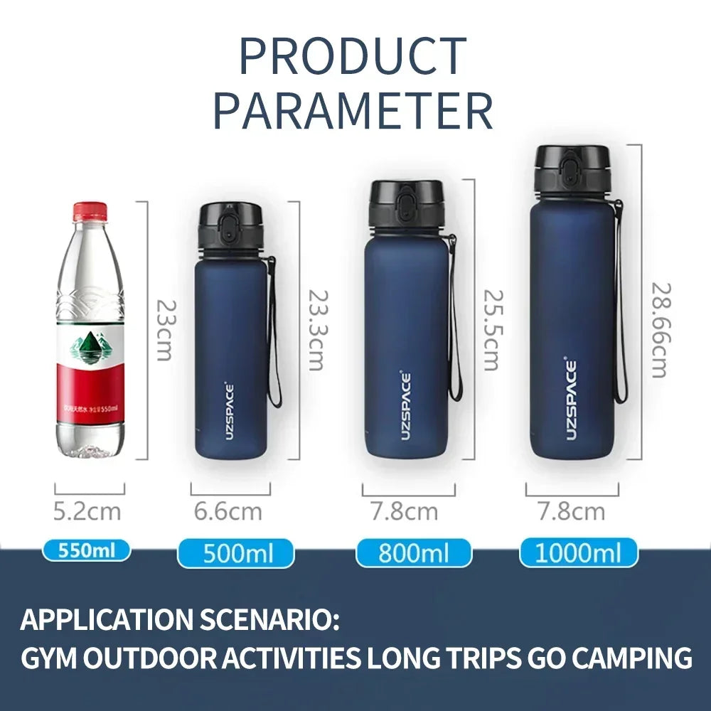 High Quality Water Bottle 500ML 1000ML BPA Free Leak Proof Portable for Adult Children Sports Gym Eco Friendly Drink Bottles - Water Bottles by eprolo | Available at Handbags Specialist Headquarter
