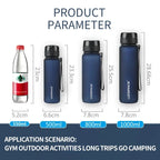 High Quality Water Bottle 500ML 1000ML BPA Free Leak Proof Portable for Adult Children Sports Gym Eco Friendly Drink Bottles - Water Bottles by eprolo | Available at Handbags Specialist Headquarter
