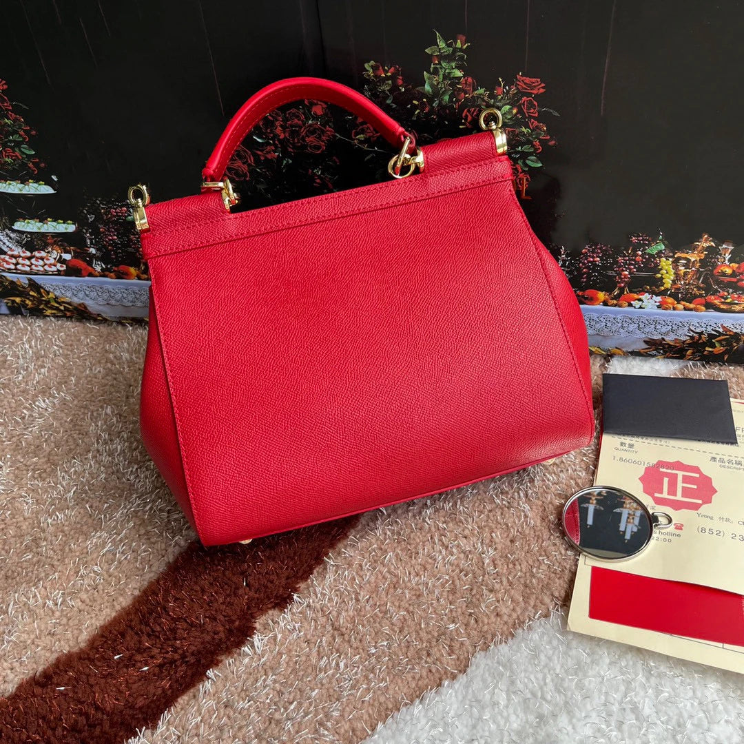 Luxury Brand Genuine Leather Women's Handbag, High-End Large Capacity Fashionable Crossbody Bag, Versatile Shoulder Bag