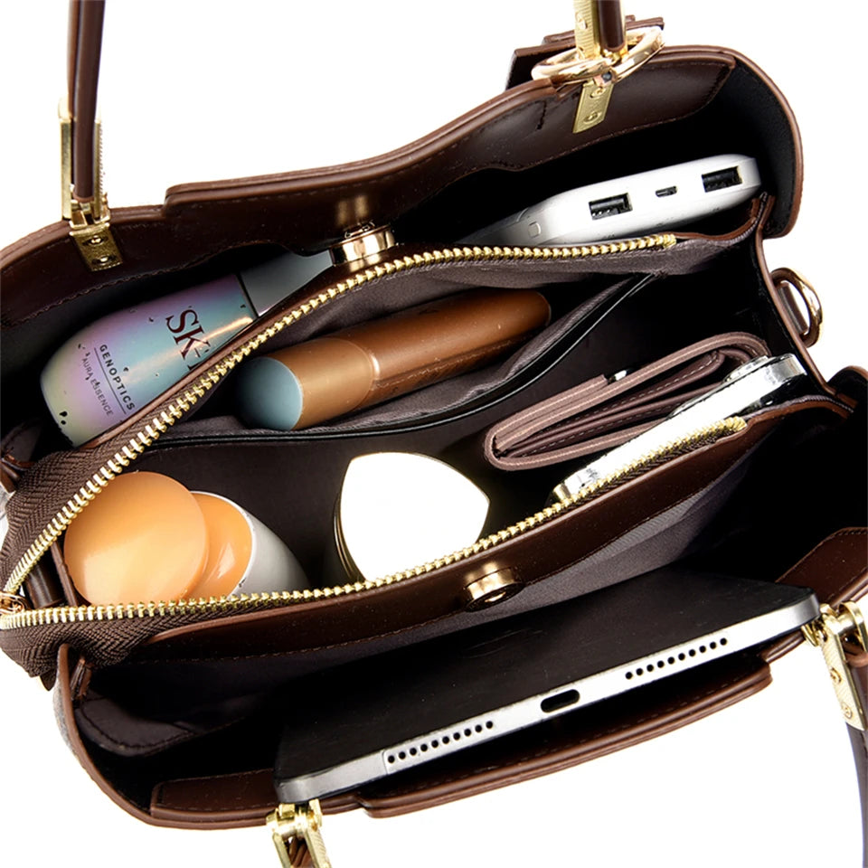 Luxury Handbag Fashion Print Large Capacity Soft Leather Women Shoulder Crossbody Bag Leisure Designer Ladies Purses and Handbag - Handbags by eprolo | Available at Handbags Specialist Headquarter