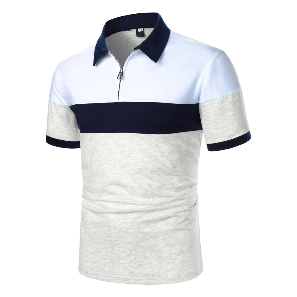 Men's Casual Striped Polo Shirt - Summer Style - Men's Polo shirt by Handbags Specialist Headquarter | Available at Handbags Specialist Headquarter