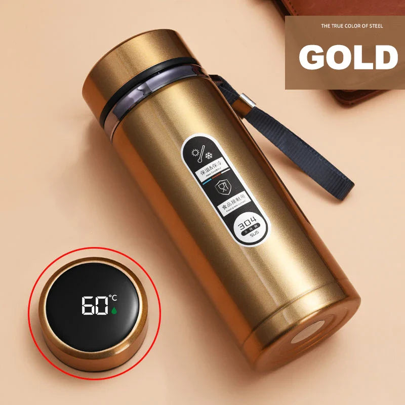 500ml-1L Stainless Steel Thermos Bottle - LED Temperature Display Vacuum Flask - Water Bottles by Shop1104693174 Store | Available at Handbags Specialist Headquarter