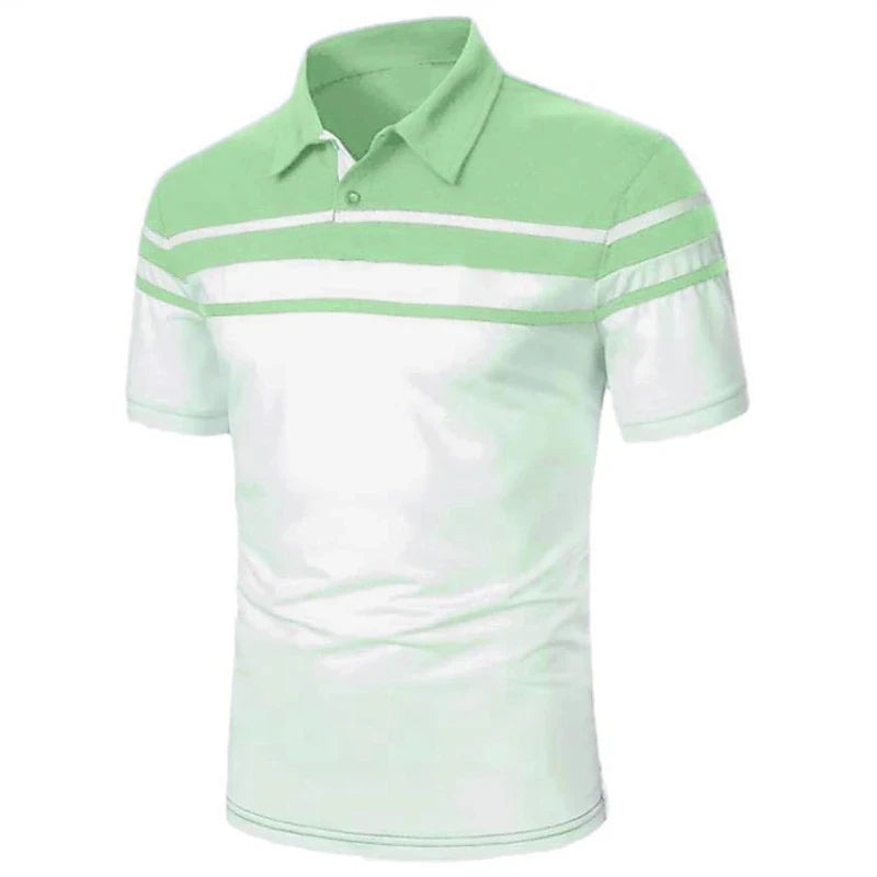 Men's Casual Striped Polo Shirt - Summer Style - Men's Polo shirt by Handbags Specialist Headquarter | Available at Handbags Specialist Headquarter