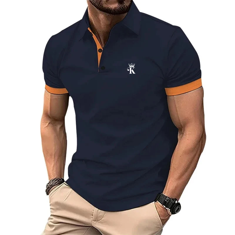 Prints Men's Polo Shirt Clothing Creativity Short Sleeve Fashion Casual Tops Men T-Shirt - Men's Polo shirt by Handbags Specialist Headquarter | Available at Handbags Specialist Headquarter