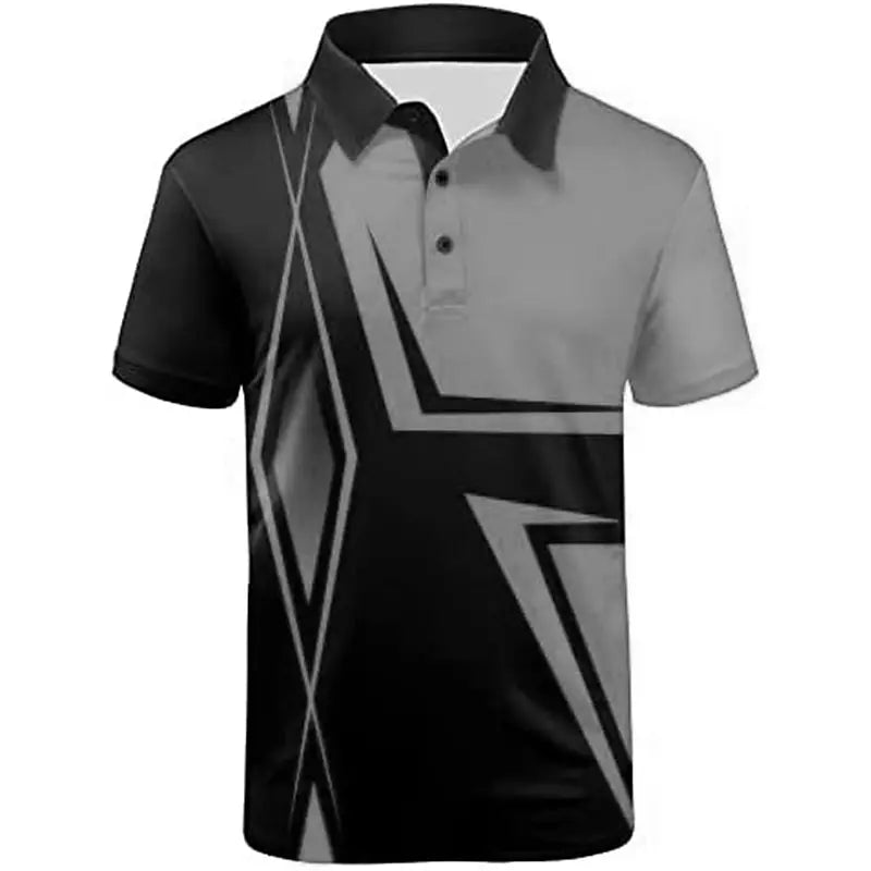 Hawaiian 3D Printed Polo Shirt - Men's Summer Casual - Polo Shirt by Handbags Specialist Headquarter | Available at Handbags Specialist Headquarter