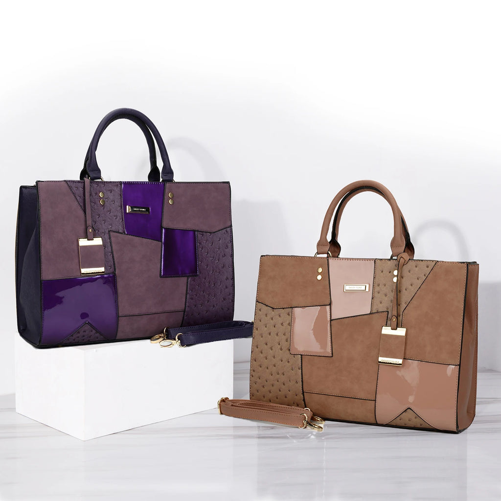 Large Ladies Triple-use Crossbody Satchel Handbag