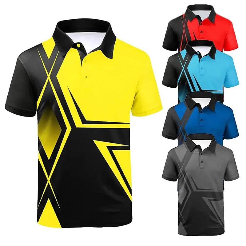 Hawaiian 3D Printed Polo Shirt - Men's Summer Casual - Polo Shirt by Handbags Specialist Headquarter | Available at Handbags Specialist Headquarter