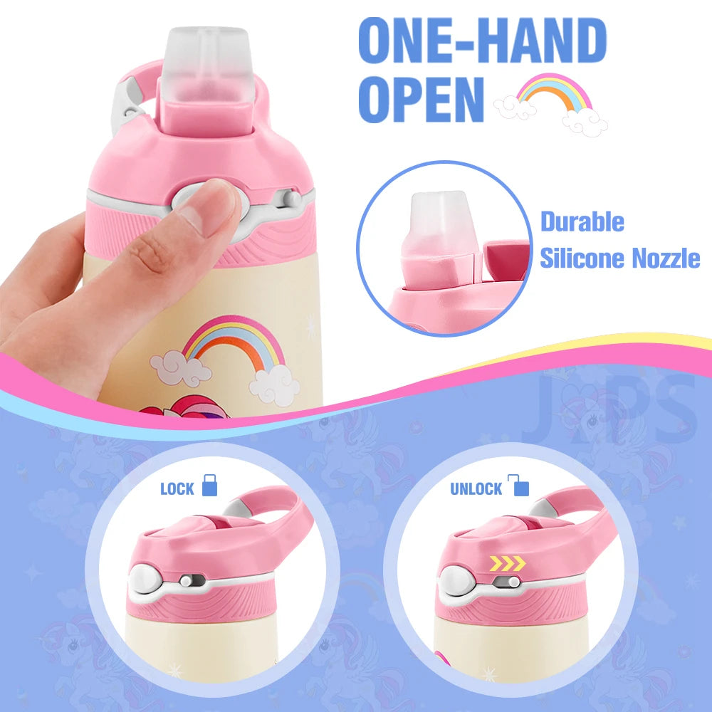 CuddleSip 400ML Kids Cartoon Thermo Bottle - Water Bottles by eprolo | Available at Handbags Specialist Headquarter