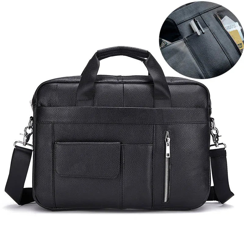 Men Genuine Leather Handbags Casual Leather Laptop Bags Male Business Travel Messenger Bags Men's Crossbody Shoulder Bag -  by LACHIOUR Store | Available at Handbags Specialist Headquarter